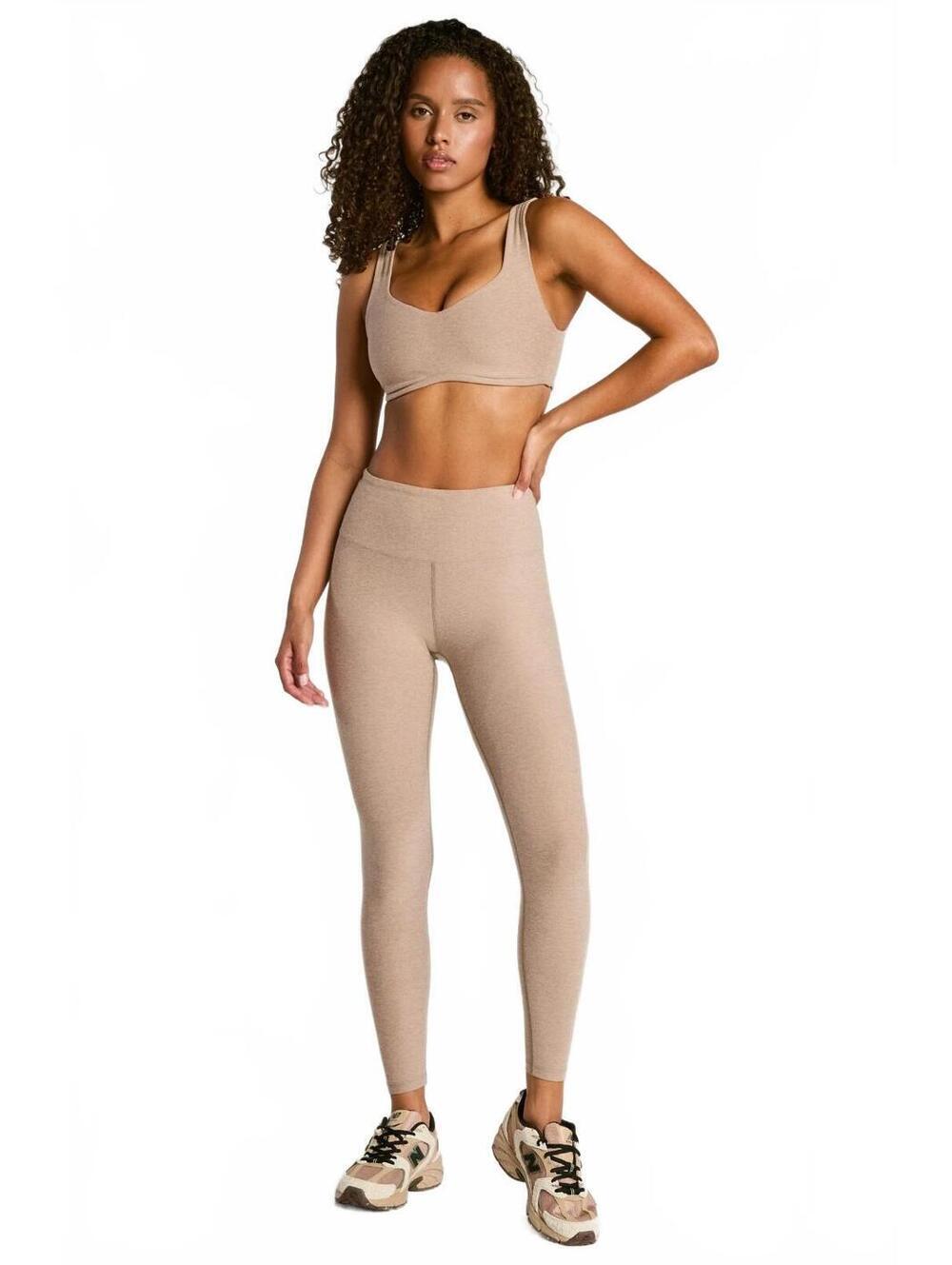 Year of Ours Heathered Tan Sports Bra Leggings Set XS/S Athleisure